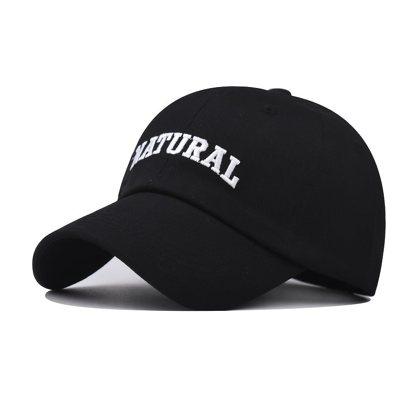 Lettered Embroidered Baseball Cap Adjustable Cotton Dad Hat Strapback Cap