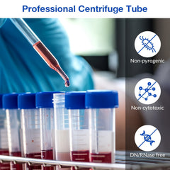 20pcs 15mL Conical Centrifuge Tubes Microcentrifuge Tube Sterile