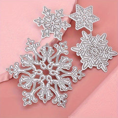 7pcs Snowflake Dies Christmas Die Cuts Winter Holiday Scrapbooking