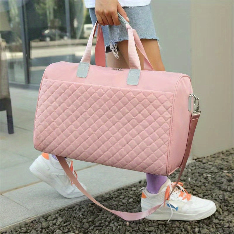 Large Capacity Workout Gym Bag for Men & Women Travel Duffel Shoulder Strap