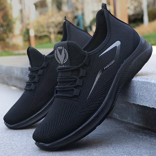 Men's Slip on Sneakers with Shoelaces Lightweight Athletic Shoes