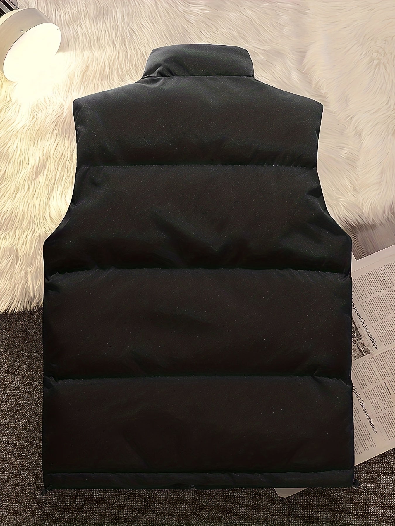 Men's Cotton Padded Vest Thermal Sleeveless Warm Vest