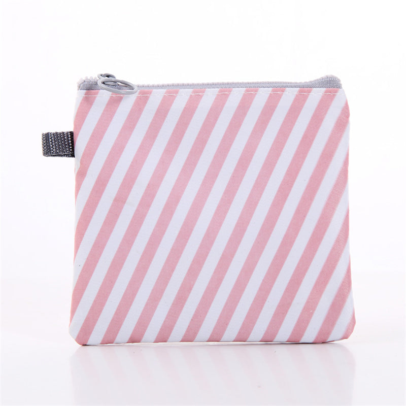 Portable Sanitary Napkin Bag Dustproof Storage With Zipper