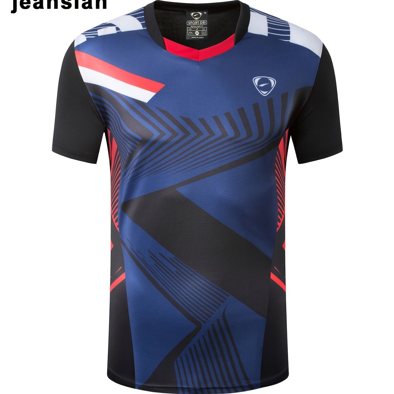 Men's Quick Dry Athletic T-Shirt Abstract Round Neck Tee Top