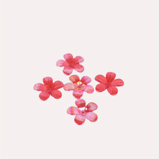 Colorful Flower Petal Jewelry Making Kit - 15pcs
