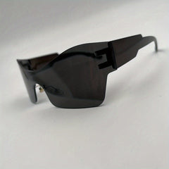 Men's Cycling Windproof Sports Sunglasses Y2K Rimless Decorative Eyewear