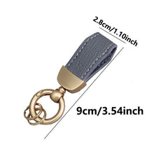 2pcs Leather Car Keychains for Girls, Bags Decorations