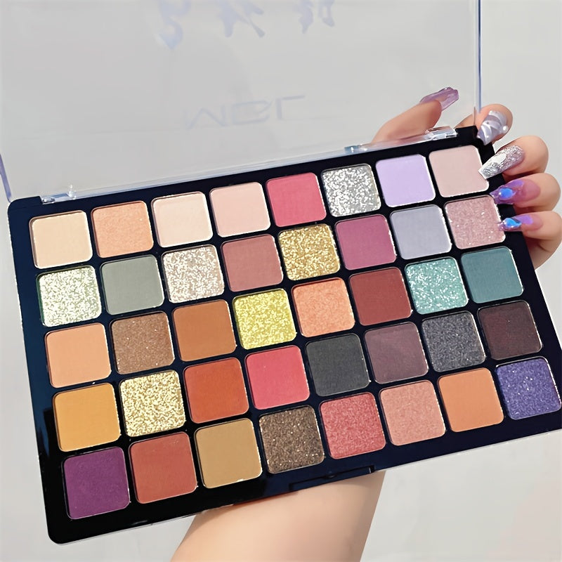 40 Shades Pearly Glitter Eyeshadow Palette for Daily Use