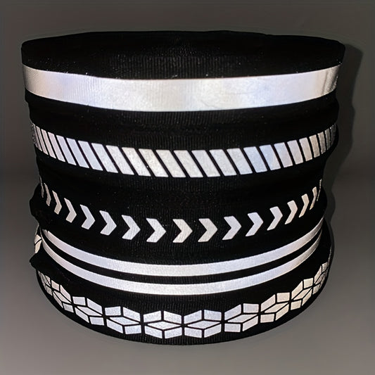 Grosgrain Reflective Ribbon 2 Yards Roll For DIY Crafts Sewing
