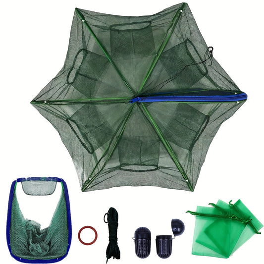Foldable Fish Bait Trap for Minnows Crabs Crawfish Shrimp