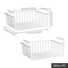 4pcs Under Cabinet Storage Shelf Wire Baskets Hanging Storage Baskets