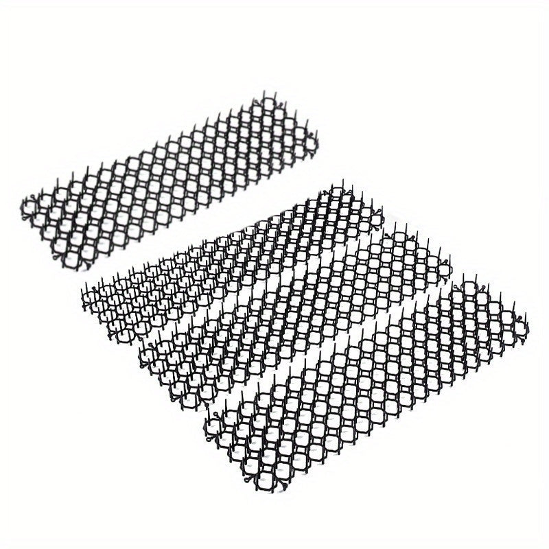 4pcs Plastic Cat Proof Netting Spiked Mat Balcony Isolation Protection