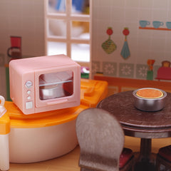 Dollhouse Pink Chiffon Cake Oven Model