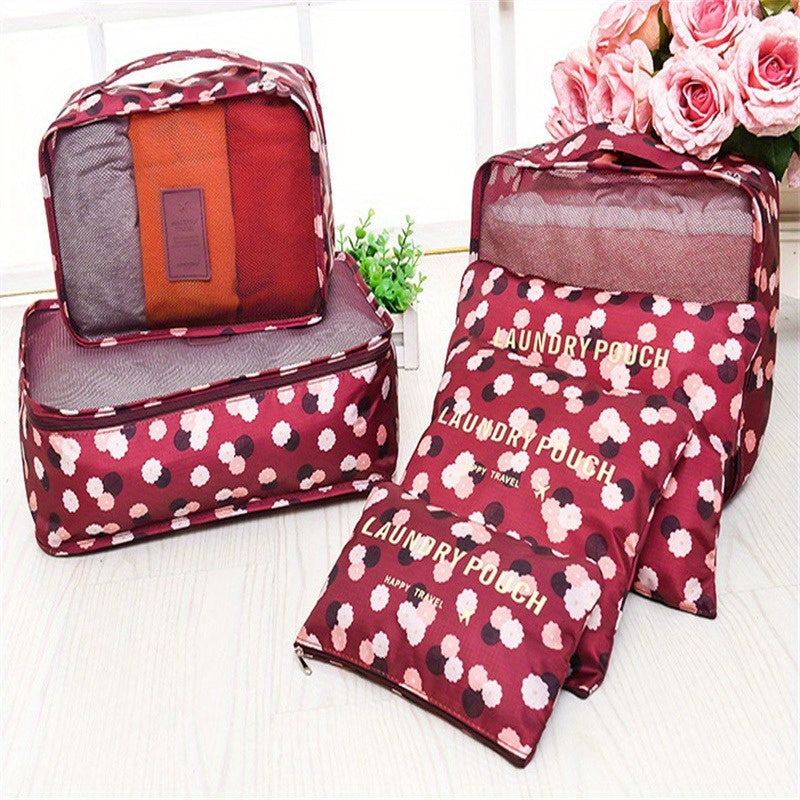 6pcs Travel Storage Bag Sets Underwear Luggage Bag Travel Clothing Storage Bags