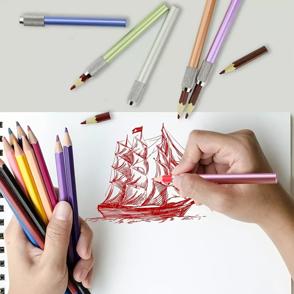 Adjustable Pencil Extender Set for Art School & Office Writing