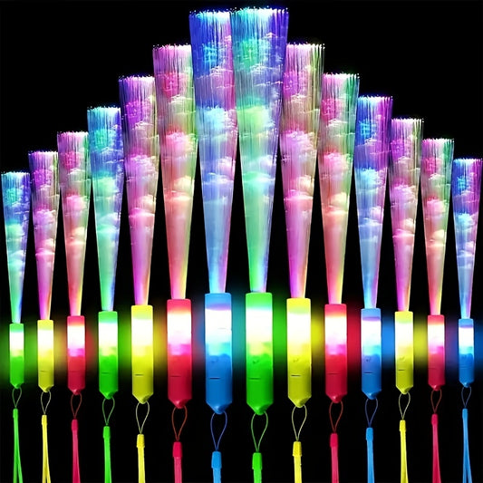 Colorful Fiber Optic Fluorescent Stick for Party Decor