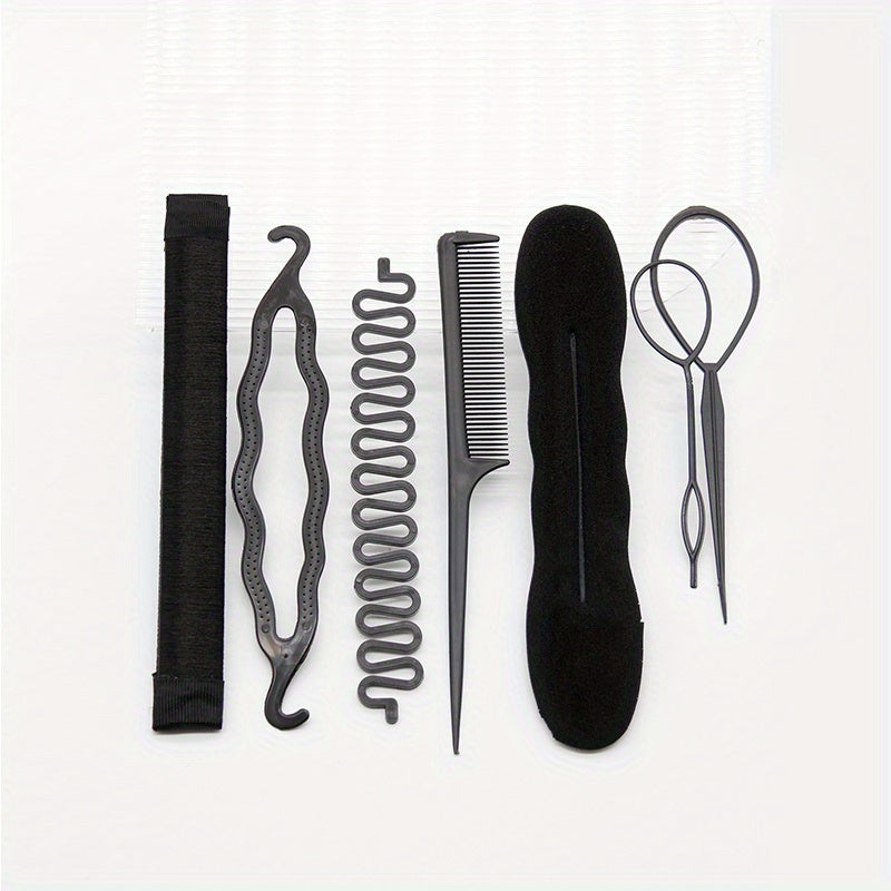Hair Styling Accessories Kit Set Bun Maker Braid Tool DIY Hair Styles