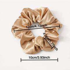 Satin Fabric Large Scrunchie Hair Rope Hair Accessories Set