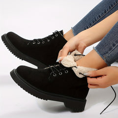 Plush Lined Thermal Furry Classic Snow Boots Fall Winter Keep Warm
