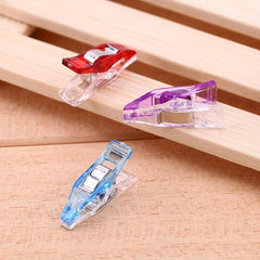 12pcs Colorful Sewing Craft Quilt Binding Clip Stainless Steel Clamp Bag