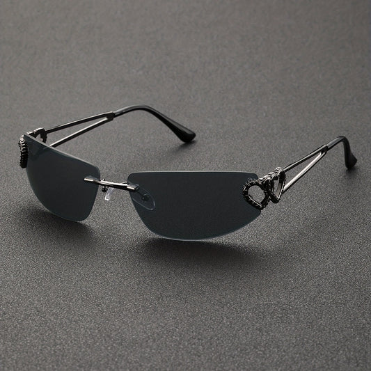 Y2K Heart Hollow Gradient UV400 Sun Shades