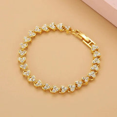 Tennis Bracelet Synthetic Gems Hand Jewelry Decor