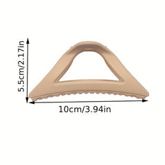 Large Hair Claw Clip Matte Triangle Design