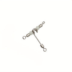10pcs Fishing Swivel Connector T Shape 3-way Rolling Bearing