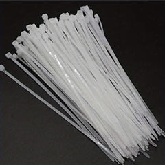 100pcs Transparent Self-Locking Cable Zip Ties for Indoor/Outdoor Use