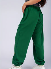  Casual Sports Pants Women's Plus Stitching Elastic Drawstring