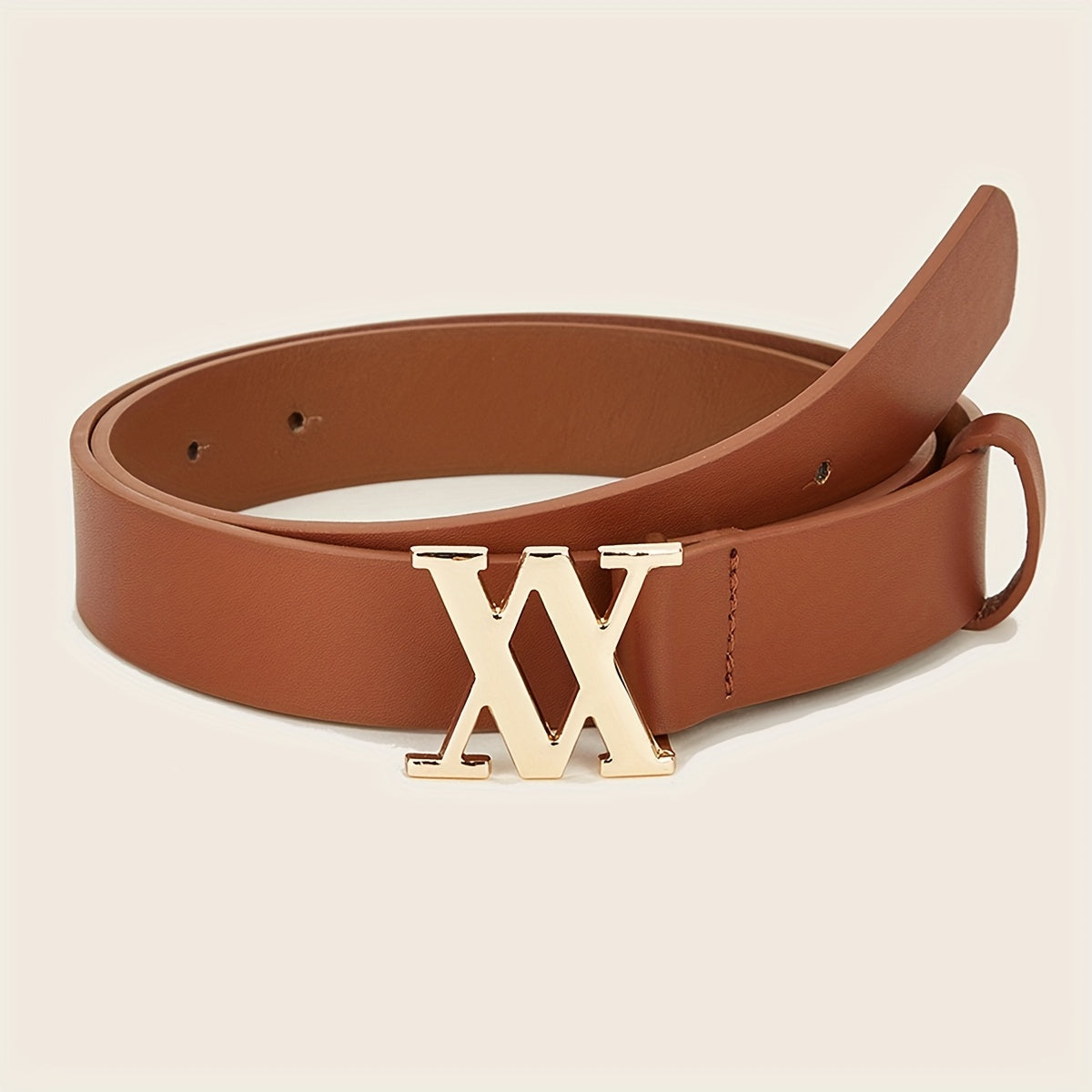Stylish V Buckle PU Leather Waist Belt for Women