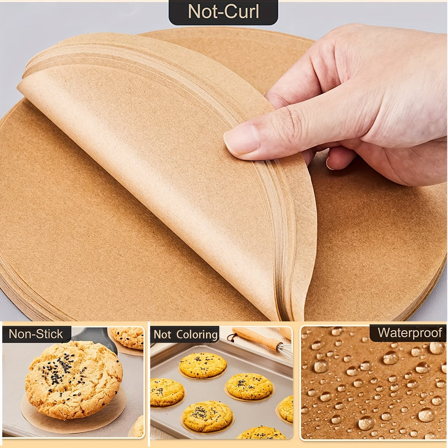 Round Parchment Papers 15 20 22 Non Stick Cake Pan Parchment Liners