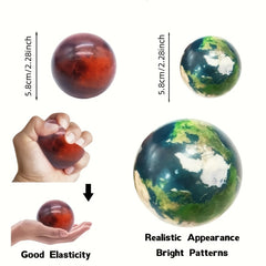10 Solar System Relax Balls - Space Balls Stress Toys
