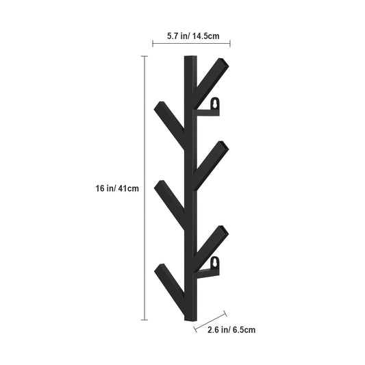 Modern Vertical Coat Rack Wall Mounted 40 64 Cm Metal Hat Rack For Wall