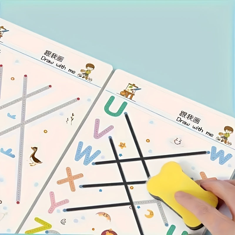 Reusable Magic Practice Copybook Set for Brain Development