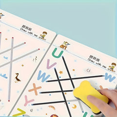 Reusable Magic Practice Copybook Set for Brain Development