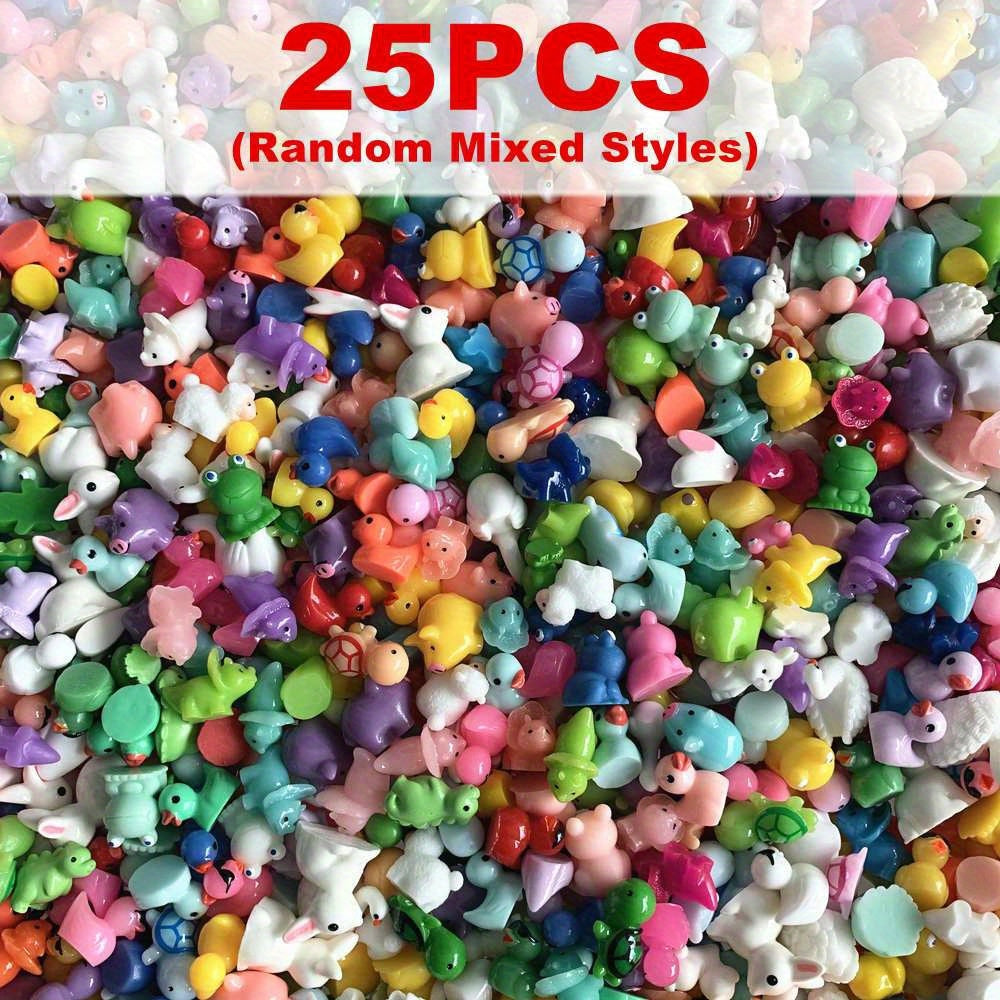 Mini Resin Figurines Animal Mushroom Decor Fairy Garden Dollhouse
