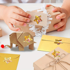 500pcs Gold Star Stickers Seals Reward School Classroom