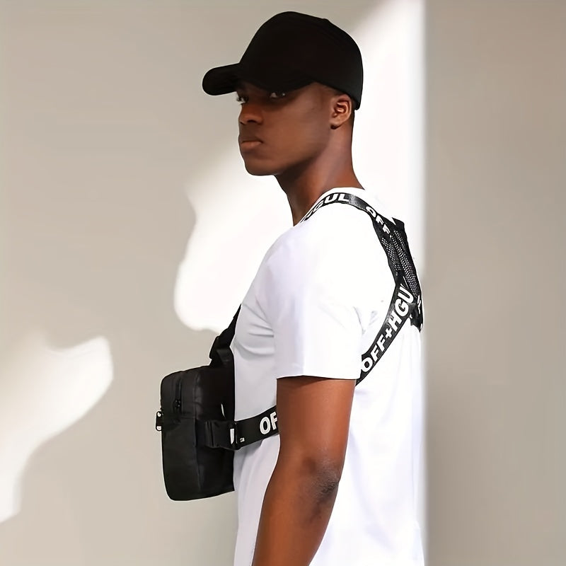 Men's Hip Hop Chest Bag Tactical Chest Rig Vest Bags