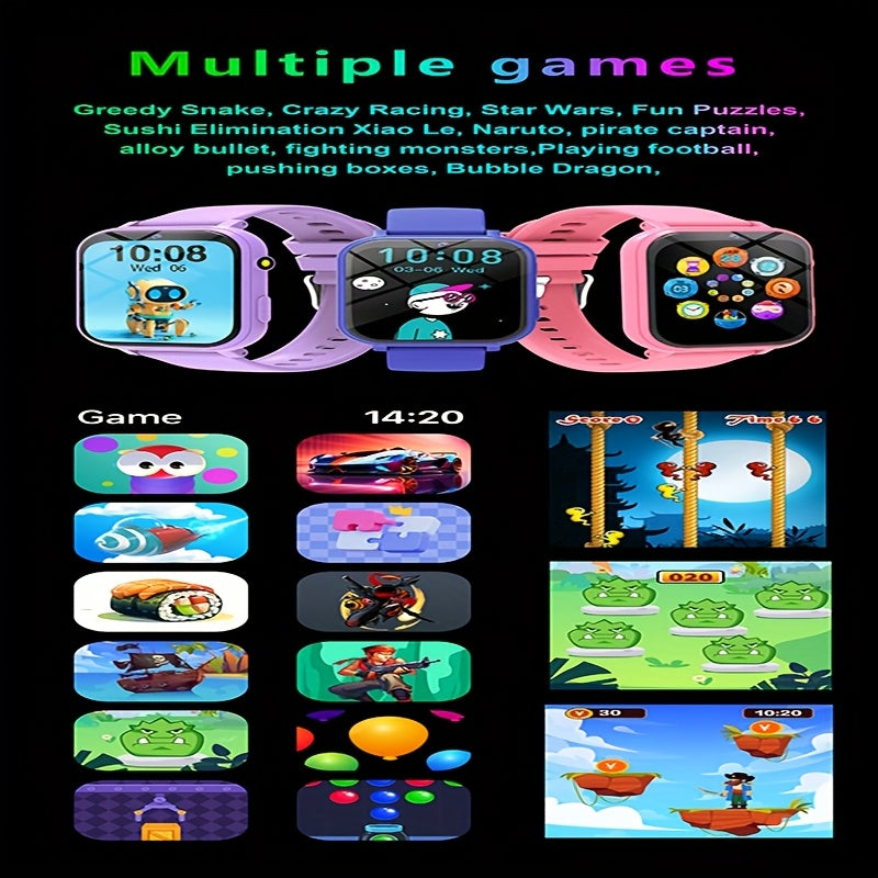 Kids Smartwatch with 18 Puzzle Games & Camera