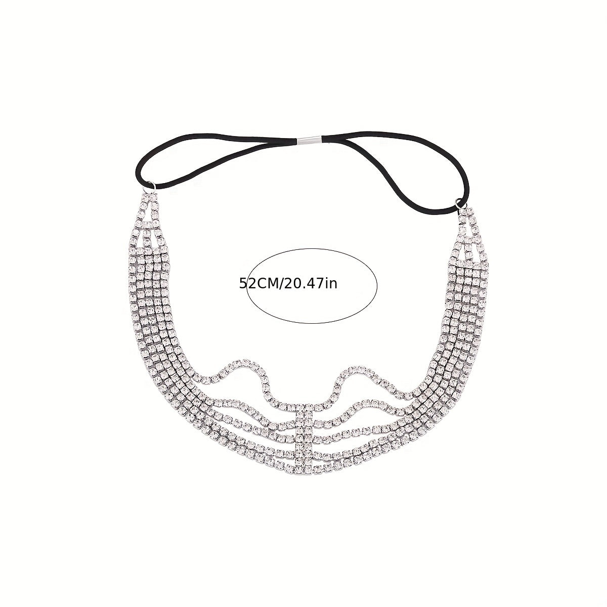 Rhinestone Headband Layer Head Jewelry Hair Accessories for Women