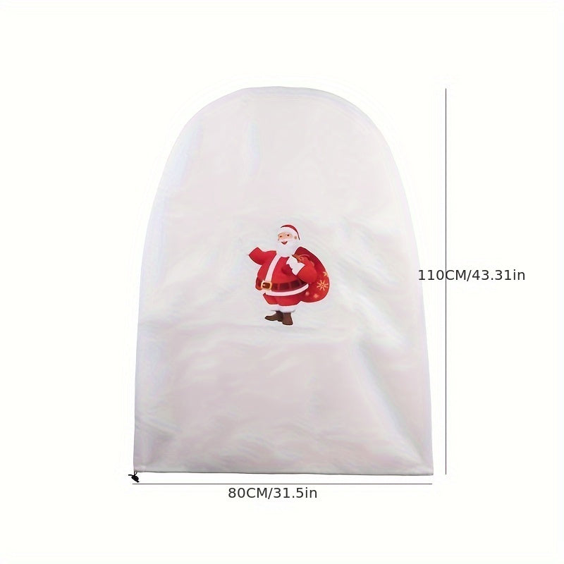 Christmas Tree Frost Cover Santa Claus Pattern Winter Plant Protection