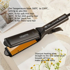 2-in-1 Hair Curler & Straightener Wand - Ionic Tech
