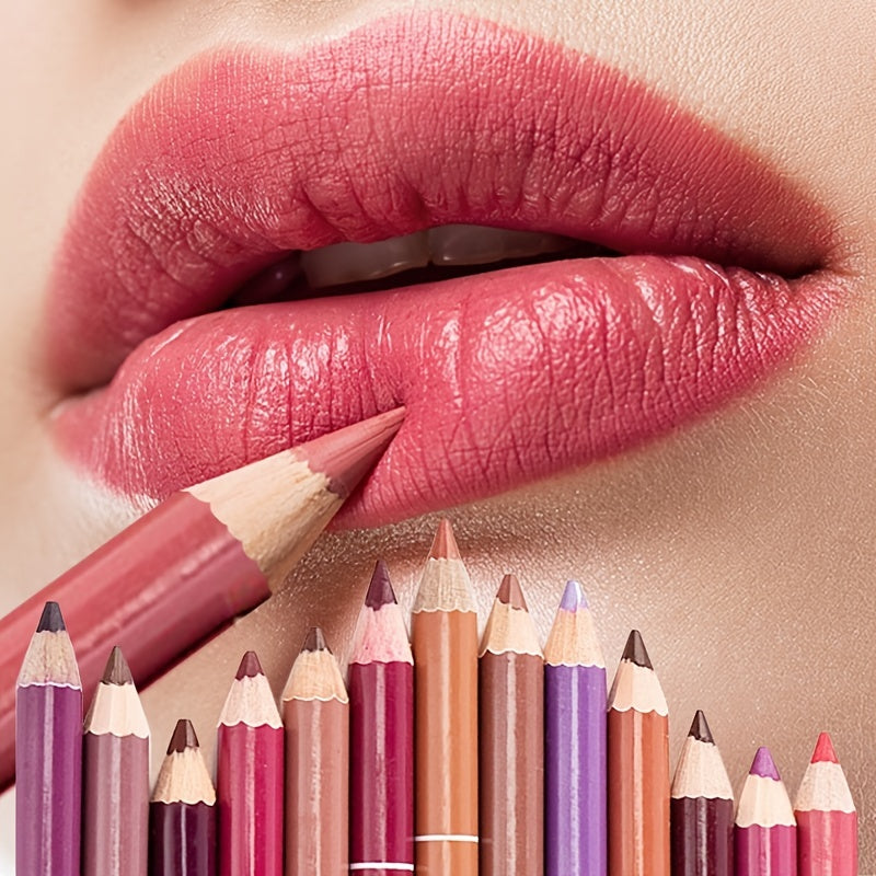 Waterproof Matte Lipstick & Eyeliner Pencil Kit