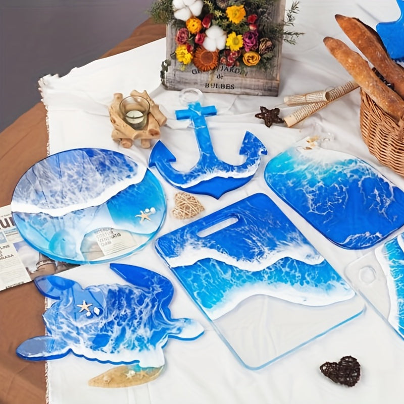 DIY Crystal Drop Gel Silica Gel Mold Circular Tray Hand Mirror Table Mold