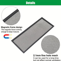 5pcs Magnetic Air Vent Screen Cover Home Floor Bug Mesh