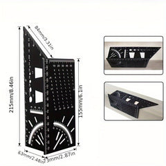 1pc Aluminum Alloy Carpentry Angle Ruler Stop Type Fixed Line Drawing Device