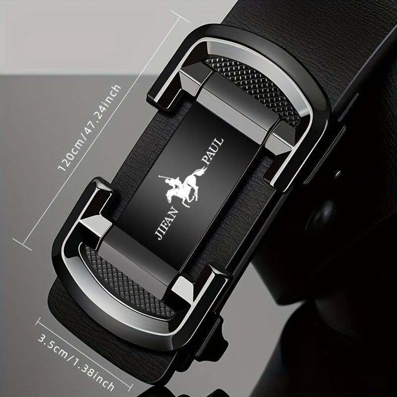 Men's Leather Belt With Automatic Buckle Business Casual Versatile Belt