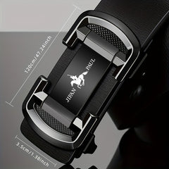 Men's Leather Belt With Automatic Buckle Business Casual Versatile Belt