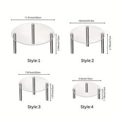 Acrylic Cake Stand Metal Stand for Kitchen Living Room